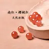 Ágata Roja del Sur Natural Cuentas Sueltas Cuentas Redondas Rojo Cereza Cuentas para Pulsera DIY Cuentas Espaciadoras para Manualidades Kit de Materiales Kit de Cuentas Hechas a Mano