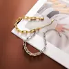 Comercio Exterior Transfronterizo Moda Popular Acero de Titanio Hebilla de Herradura Collar para Mujer Pulsera Personalizada de Moda Juego de Joyería de Acero Inoxidable