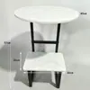 Mesa Lateral Ajustável, Mesa Lateral de Sofá, Mesa de Chá Móvel Doméstica para Sala de Estar, Suporte de Mesa de Café, Mesa de Cabeceira Rotativa para Quarto de Dormitório