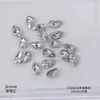 Arte de uñas circonita mini diamante corte rosa base chapada Super Flash cuadrado plano gota de agua ojo de caballo forma de corazón diamante accesorios para uñas
