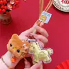 Año del Caballo Caballo de la Riqueza Llavero Colgante Caballo Dorado Cadena para Bolso Tienda de Seguros Regalo Colgante de Caballo de Dibujos Animados Mayoreo