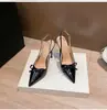 Sandalias de Tacón Alto Modelo Nuevo 2026 con Espalda Descubierta, Tacones Altos Finos Poco Profundos para Mujer, Punta Fina con Moño, Talla Grande Transfronteriza