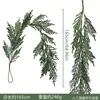 Plantas verdes artificiales, enredadera fokkesia, guirnalda de agujas de pino navideña, arco decorativo de piñas, decoración del hogar