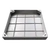 Tapa de registro decorativa invisible de acero inoxidable 304, placa de cubierta de acero inoxidable para agua de lluvia, tapa de registro invisible empotrada de acero inoxidable
