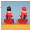 Plástico Maestro del Slam Dunk Postura Sentada Rukawa Maple Sakuragi Hanadao Escena de Cumpleaños para Niños Decoraciones para Pastel Adornos de Juguete