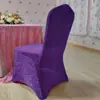 Fundas para Sillas de Seda Brillante para Bodas y Banquetes de Amazon Transfronterizo, Fundas Elásticas para Sillas para Conferencias, Bodas, Decoraciones de Hotel, Fundas para Sillas de Seda Brillante