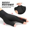 Guantes de tres dedos para hombre y mujer, ligeros, transpirables, de alta elasticidad, antideslizantes, de tres dedos abiertos, para mesa de billar