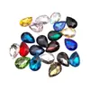 Rhinestones Brillantes con Forma Irregular de Gota de Agua y Base Puntiaguda, Rhinestones de Vidrio para Fundas de Teléfono, Accesorios de Manualidades, Rhinestones de Gota de Agua Morados Electroplateados