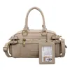 Bolso Boston Satchel Retro de Alta Gama para Mujer Otoño 2025 Nuevo Lujo Accesible Color Contrastante Estilo Extranjero Bolso de Hombro Cruzado