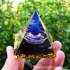 Bola de Cristal 73 Estilos Pirámide Bola de Cristal Transfronteriza Pirámide de Piedra Triturada Artesanías para el Hogar Adornos de Resina