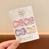Chegada Nova Presilha de Cabelo Estrela Vermelha Doce com Gotejamento de Óleo para Meninas, Presilha BB com Estampa de Leopardo, Presilha de Cabelo para Meninas Jovens