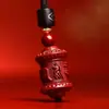 Colgante Original de Rueda de Mantra de Seis Caracteres de Cinabrio de Mena Alto Contenido Arena Dorada Púrpura Año del Zodiaco Collar Unisex Adorno de Regalo