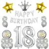 Venta Caliente Transfronteriza Set de Globos para Cumpleaños 18/21/30/40/50/60 años Globo de Película de Aluminio de 40 pulgadas Decoración para Fiesta de Cumpleaños