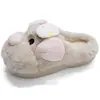 Bonitas pantuflas mullidas para mujer, estilo lindo, invierno 2026, para casa, antideslizantes, de suela gruesa, punta cerrada, pantuflas cálidas de suela gruesa, estilo femenino