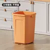 Bote de Basura de Gran Capacidad para Uso Doméstico, Modelo Alto con Tapa Basculante, Específicamente para Cocina, Tamaño Extra Grande para Uso Comercial, Catering y Uso en Exteriores