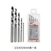 Bosch Broca Helicoidal para Hogar Metal Carpintería Broca de Doble Propósito Juego de 5 Piezas Taladro Eléctrico Broca de Vástago Recto