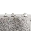 216 aretes de trébol de cuatro hojas tachonados estilo minimalista para mujer plata de ley S925 personalidad nicho temperamento amor aretes de plata al por mayor