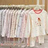Conjunto de ropa interior térmica de otoño e invierno para niños, algodón puro, para niños y niñas, incluye camisetas de manga larga y pantalones largos, adecuado para usar en casa y como pijama