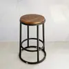 Silla de Barra, Taburete de Barra Redondo, Taburete de Barra KTV de Hierro Forjado, Taburete para Mostrador Frontal de Tienda de Teléfonos Móviles, Silla Taburete Alta Comercial