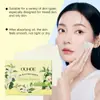 Ouhoe Fragancia Papel Absorbente de Aceite Gardenia Limpieza Facial Mantiene Tu Rostro Fresco y Cuadriculado Diario Portátil Papel Absorbente de Aceite
