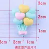 Globos de Corazón Brillantes, Pegamento de Crema Lindo para DIY, Fundas Caseras para Teléfono Móvil, Pinzas para el Cabello, Accesorios de Resina al por Mayor