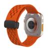 Correa de silicona con hebilla magnética plegable y ultradelgada para Apple Watch de 123456789.