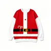 Superventas transfronterizo Navidad Halloween Pueblo Navideño Sudadera de cuello redondo impresa en 3D otoño e invierno holgada casual pullover