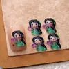 Nuevos Accesorios para Uñas de Dibujos Animados de la Princesa Elsa Niña Linda Sirena Accesorios para Uñas Pasador de Diamante Accesorios DIY