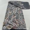 Nuevo Tejido Bordado de Tubo con Malla y Cuentas, Tejido de Lentejuelas, Material de Bordado para Escenario, Vestido de Novia, Tejido de Encaje 3D