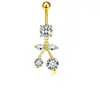 Comercio Electrónico Europeo y Americano Estilo Nuevo Delfín Lindo y Moderno Sexy Brillante Incrustado de Circonita Joyería de Piercing Anillo para Ombligo Anillo de Vientre