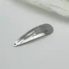 Clip Oval de Acero Inoxidable Engrosado Forma de Gota de Agua Clip BB Base para Pinza de Pelo de Dibujos Animados DIY Accesorios para Tocados Venta al por Mayor