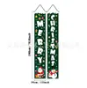 Cortina de porta e conjunto de dísticos de Natal mais vendidos no exterior com estampas de alta definição apresentando o Grinch, o Papai Noel e o boneco de neve para decorações festivas
