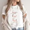 Mingxin Cadena de Suministro Transfronteriza Camiseta Holgada Tallas Grandes Cuello Redondo Manga Corta Marca de Moda para Mujer Ropa de Mujer de Manga Corta Tallas Grandes Europea y Americana