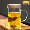Taza Medidora de Vidrio con Escala Taza Horno Microondas Hogar Cocina Repostería Taza Medidora con Tapa y Asa Engrosada y Resistente a Altas Temperaturas