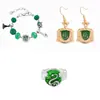 Harry Potter Casa Slytherin Serpiente Set de Accesorios Pulsera DIY Insignia Pendientes Anillo Merchandising de Película Venta al por Mayor