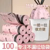 Bolsas de basura con cordón impresas para uso doméstico, bolsas de basura portátiles con cordón, bolsas de plástico gruesas grandes extragruesas para limpieza de cocina