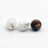 Moda Nacional Estilo Chino Hebilla Botón de Perlas Botón de Resina Accesorios Decorativos Patrón de Botón Perla Redonda Imitación Cera de Abeja Ámbar