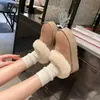 Primer Encuentro: Botas de Nieve de Invierno para Mujer con Forro de Piel, Cálidas y Acogedoras, Versátiles, Suela Gruesa, Zapatos Perezosos sin Cordones