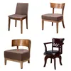 Silla de comedor para tienda de té de burbujas tienda de postres restaurante informal silla de madera maciza silla de comedor de madera maciza para el hogar fábrica de resistencia