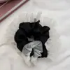 Scrunchie de Tul Hinchado~ Encaje Multicapa Estilo Ballet Hecho a Mano para Mujeres que Buscan Volumen