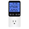 Detector de Potência com Luz de Fundo Multifuncional Medidor de Eletricidade Conta de Eletricidade Doméstica Tomada Medidora de Energia Display de Energia