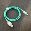 Cable de Datos para Teléfono Móvil Tipo C Trenzado Tipo Cristal de Hielo Transfronterizo Carga Rápida de 120W Adecuado para Apple iPhone 16 Xiaomi Huawei