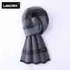 Bufanda Nueva de Invierno para Hombre 100% Cachemira Pura, Engrosada y Cálida, Chal de Cuadros de Alta Gama y Calentador de Cuello, Fabricante