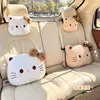 Nueva Almohada de Soporte para Cuello para Reposacabezas de Coche de Gato Cojín para Respaldo de Asiento de Coche con Estampado de Leopardo Transfronterizo Cojín de Soporte Lumbar Universal para Interior de Coche para Todas las Estaciones