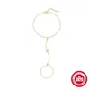 Pulsera de Plata de Ley S925 Cruz Diamante Lujo Ligero Anillo Personalizado Cadena Cadena de Dedo Popular Europea y Americana Clásico Gama Alta