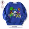 Nova Roupa de Merchandising Sprunki Rhythm Box Suéter Infantil Outono e Inverno Algodão Felpudo Meninos e Meninas Tops Moderno 7