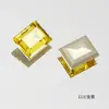 Dongzhou K9 Traga Riqueza e Tesouro Ovo de Pombo de Cristal Dourado Nail Art Diamante Pedra de Açúcar Quadrado Especial Formato Fundo Pontiagudo Coleção de Diamantes Ornamento de Diamante para Unhas