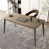 Mesa de escritorio para oficina, escritorio simple de lujo ligero, mesa de estudio para dormitorio en casa, escritorio de escritura para estudiantes, mesa rectangular