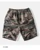Shorts de Verão Masculino Camuflagem Americana Workwear Shorts Masculino Casual Reto Resistente à Sujeira Calças Esportivas