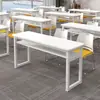 Conjunto de mesa e cadeira para funcionários de instituições de treinamento, de dois lugares para alunos do ensino fundamental e médio, combinação simples e moderna de mesa e cadeira, mesa de conferência, mesa longa